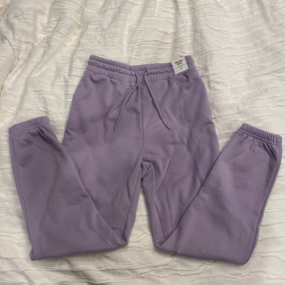High Rise Purple Joggers